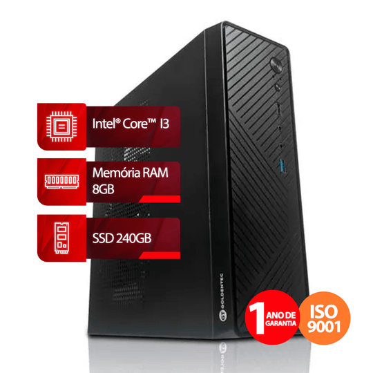 Computador Intel® Core™ i5-2400 2º Geracao, RAM 4GB, SSD 240GB, Linux  Goldente-1
